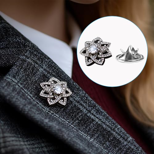 50 Pairs Premium Butterfly Clutch Pin Backs with 8mm Length 10mm Width Blank Pins for DIY Enamel Pins, Jewelry Craft Gifts, or Tie Tack Keeper Replacements (Silver) - color: Silver