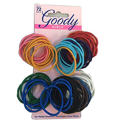 Goody Girls Ouchless Elastics, 2 mm, 72 Count (Pack of 3) - size: 72 Count (Pack of 3)