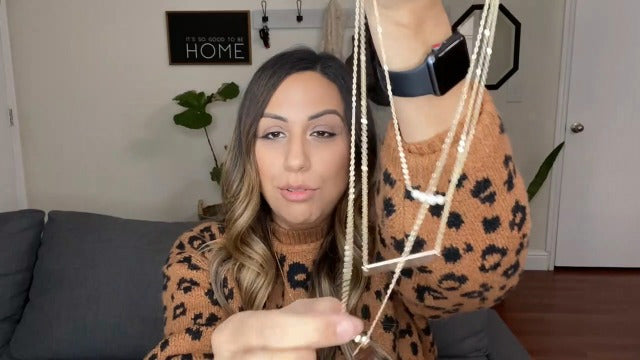 Turandoss Dainty Layered Choker Necklace, Handmade Y Pendant Necklace Multilayer Bar Disc Necklace Adjustable Layering Choker Necklaces for Women - style: 2PCS - Key&Lock