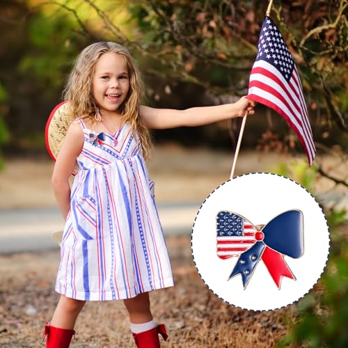 Giegxin 40 Pcs American Flag Pins Bulk Patriotic Lapel Pins Gift American Flag USA Brooch for Backpacks Red White and Blue Brooch Military Gift for Clothes Bags Accessories - style: American Flag