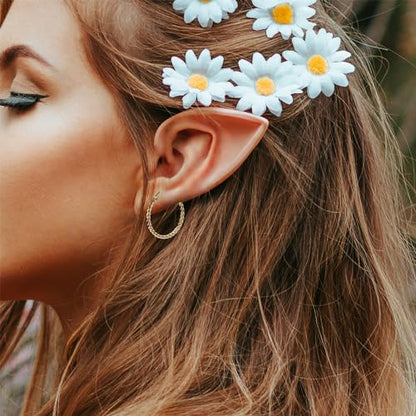 Cable Hoop Earring for Women Light-Weight Twisted Italian Design Round Hoop Earrings Diameter 25mm - color: gold