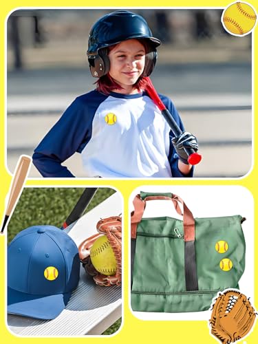 JUNEBRUSHS 28pcs Softball Enamel Pins Sports Lapel Pins for Softball Lovers Party Birthday Themed Party Decorations Supplies Favors Backpack Hat Decor Accessories - style: Softball Style