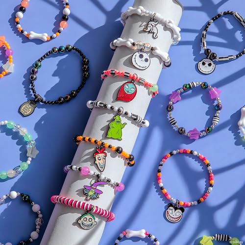 Fashion Angels Disney The Nightmare Before Christmas Jewelry Kit | Includes 800+ Beads, Trendy DIY Sweet & Scary Jewelry Set for Tweens & Teens - size: Tim Burton - The Nightmare Before Christmas