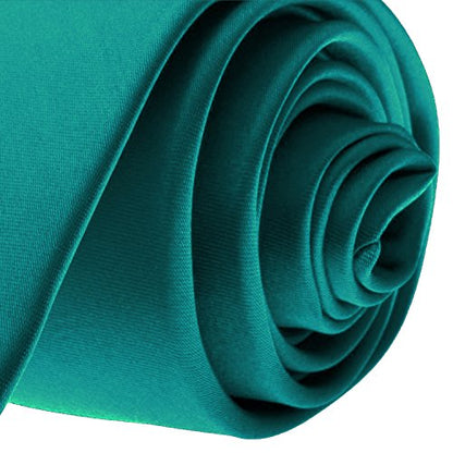 K. Alexander Skinny Ties - Multiple Solid Colors - Classic 2" width - color: Turquoise