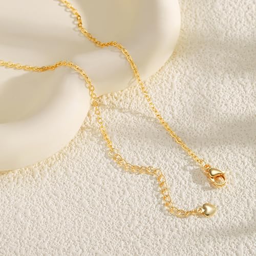 Starain Sunflower Necklaces for Women 14K Gold Plated Rotate Sunflower Pendant Necklace Cute Fun Necklaces 18 inch - color: H-Double Heart