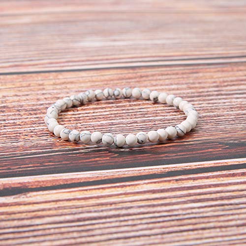 4MM Mini Gemstone Energy Bracelets Tiny Bracelet Natural Stone Statement Bracelet Charm Beaded Couples Bracelets