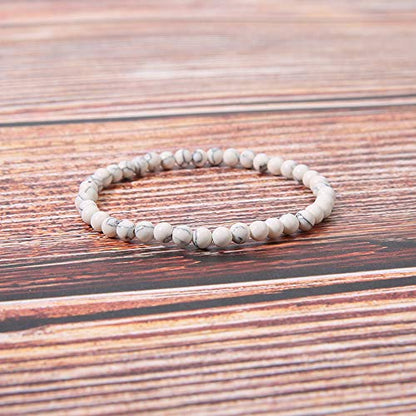 4MM Mini Gemstone Energy Bracelets Tiny Bracelet Natural Stone Statement Bracelet Charm Beaded Couples Bracelets