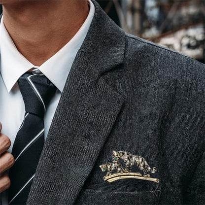 Luxury Crystal Tiger Brooch Pins for Women Men Vintage Gold-Tone Climbing Black Spots Leopard Brooch Fashion Panther Cougar Pin Suit Jackets Coat Animal Jewelry Gift - style: Leopard cub