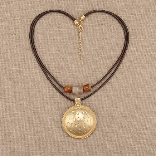 Chunky Pendant Necklace for Women Vintage Boho Necklaces Choker Layered Statement Necklaces Bohemian Jewlery Gifts - style: Boho Vintage Necklace