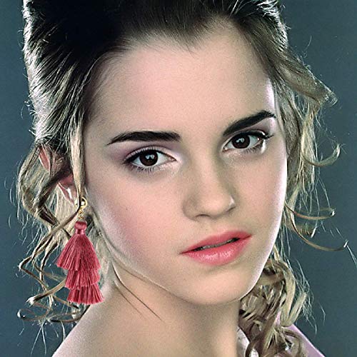 18-32 Pairs Tassel Earrings Set with Colorful Tassel Long Layered Dangle Hoop Tiered Thread Earrings Set for Women Jewelry Fashion and Valentine Birthday Party Gift - style: 63 Pairs Tassel Earrings
