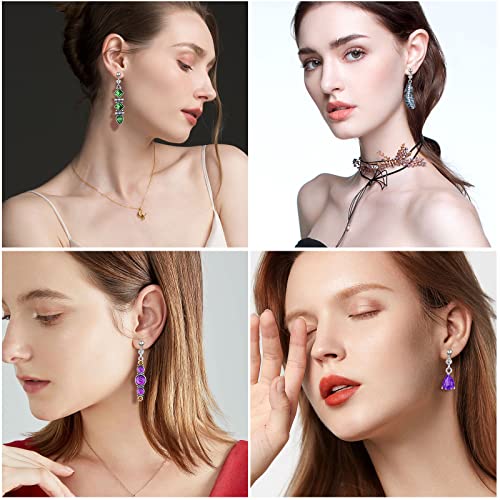 15 Pairs Wholesale Clip on Earrings for Women Trendy,Lightweight Clipon Earrings for Women in Silver Tone - style: Style D