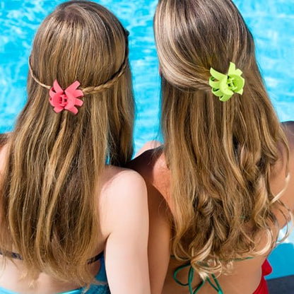 2.8 Medium Matte Hair Claw Clips for Thin Hair, 90' Strong Hold Non-slip Neutral Octopus Jumbo Hair Accessories for Women and Girls (Shiny) | Non-Slip Strong Hold Hair Clips for Thin to Medium Thick Hair, Durable Medium Octopus Claw Clips, Bright Pastels