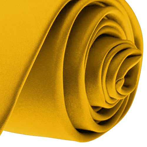 K. Alexander Skinny Ties - Multiple Solid Colors - Classic 2" width - color: Golden Yellow