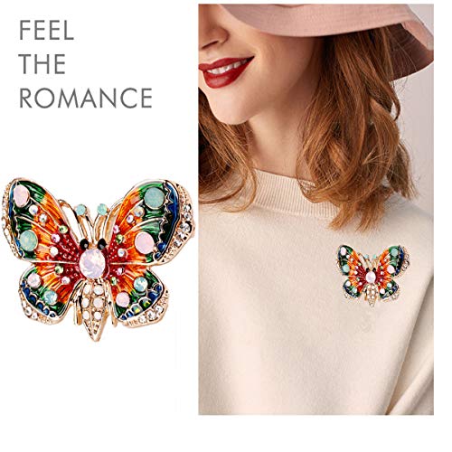 seven wolves Brooches for Women Austria Crystal Brooch Pins Rhinestones Brooches Daily Wearing Breastpin with Boxes - color: Multicolor 2