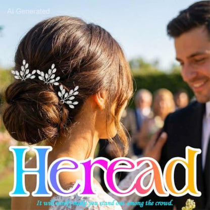 Heread Crystal Bride Wedding Hair Pins Rhinstones Bridal Hair Accessories Head Piece for Women and Girls (Pack of 3) - color: A Silver