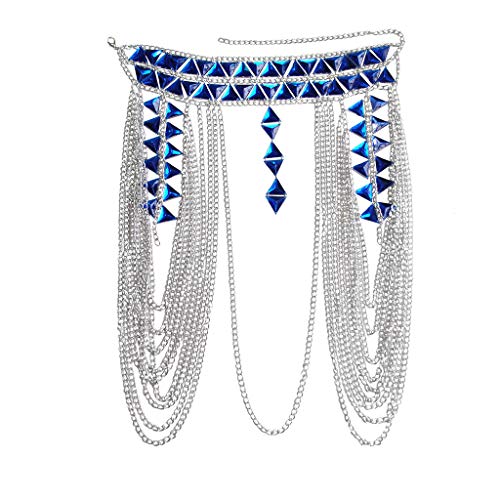 Women's Sexy Suit Body Chain - color: F-Silvery Colour