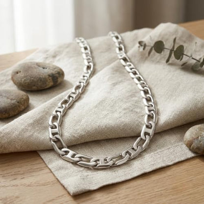 The Men's Jewelry Store (Unisex Jewelry) Stainless Steel 12mm Maritime Anchor Chain Necklace, 24"