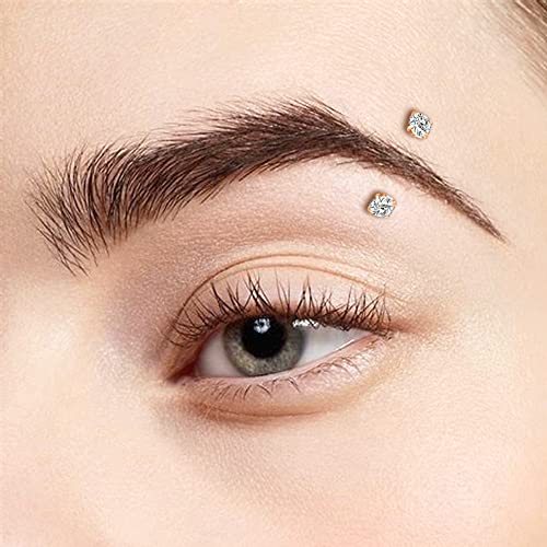 AVYRING 16g Rook Piercing Jewelry Gold Silver Eyebrow Rings Curved Barbell Daith Earrings for Women Horseshoe Septum Hoop Helix Earrings Surgical Steel Belly Button Rings Vertical Labret Lip Jewelry - style: A- Gold -Internal Thread