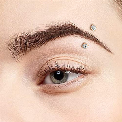 AVYRING 16g Rook Piercing Jewelry Gold Silver Eyebrow Rings Curved Barbell Daith Earrings for Women Horseshoe Septum Hoop Helix Earrings Surgical Steel Belly Button Rings Vertical Labret Lip Jewelry - style: A- Gold -Internal Thread
