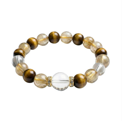 ZestBeads 10mm Natural Gemstone Bracelet for Women, Premium Crystal Beaded Energy Jewelry for Mindfulness & Meditation, Gift Ready Sustainable Cork Packaging - style: Luminous Dawn