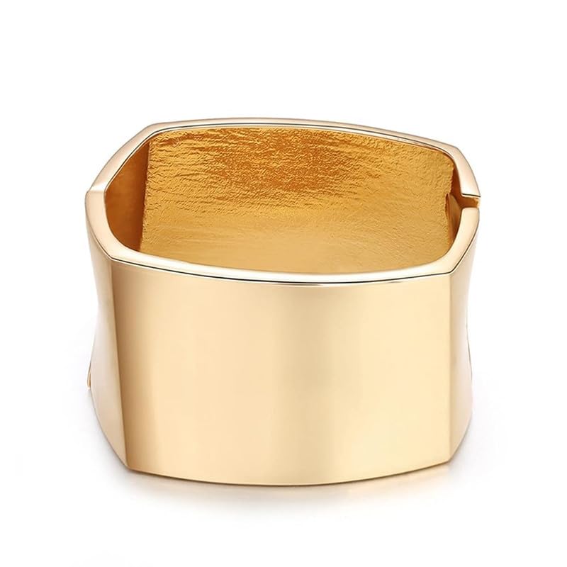 Chunky Gold Cuff Bracelet Chunky Bangles for Women Non Tarnish Modern Gold Jewelry Gifts trendy fashion fall fashion jewelry womens fashion - color: C-Bohemian style bracelet