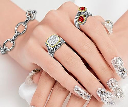 UNY JEWEL Jewelry Make a Statement with Foxtail Link Chain Bracelet Designer Brand Inspired Women Valentine - color: Silver