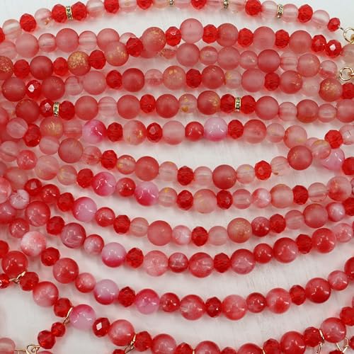 Red Beaded Bra, Body Chain Jewelry, Festival/Burlesque Costume