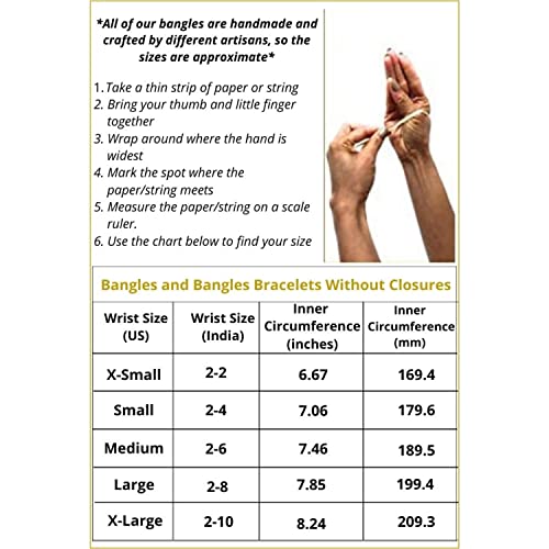 Efulgenz Indian Bridal Wedding Bollywood Big Broad Bracelet Bangle Set - color: Gold Multi, size: 2-8