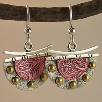 Retro Exaggerated Drop Earrings Personality Vintage Carved Dangle Earrings Daily Accessories Party Valentine's Day Jewelry Gifts for Women - style: Retro Style 4