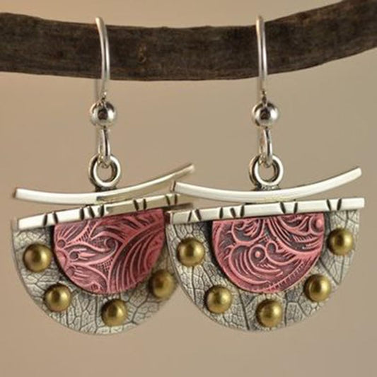 Retro Exaggerated Drop Earrings Personality Vintage Carved Dangle Earrings Daily Accessories Party Valentine's Day Jewelry Gifts for Women - style: Retro Style 4