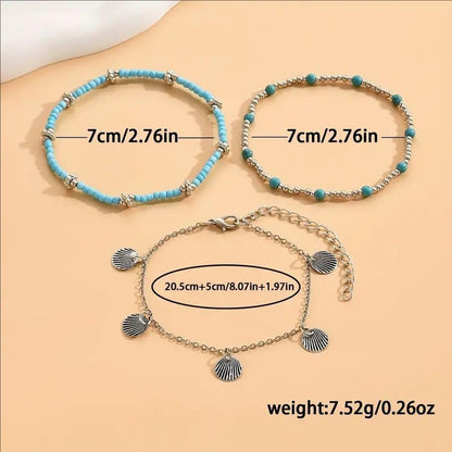 Layered Butterfly Anklet for Women Charms Butterfly Gold Plate Silver Plate Rhinestone Cuban Anklets Adjustable Anklet for Summer Beach - color: silver ak560