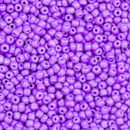 2000pcs Glass Seed Beads Bulk, 4mm 6/0 Mini Pony Spacer Small Individual Color Seed Beads for DIY Bracelet Necklaces Wrist Jewelry Making, Light Purple - color: Light Purple