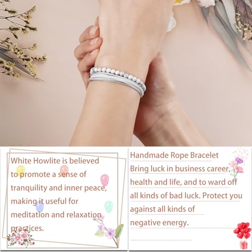 LPBeads Handmade Size Adjustable Natural Stone Bracelet