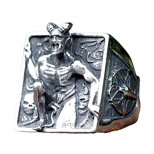 2023 Skull Ring Cool Evil Death Punk Rock Stainless Steel Rings Aly Style Jewelry - style: R117