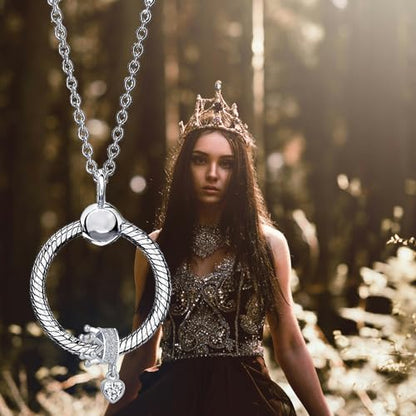 Bow Royal Crown Married Couple Wine Bottle Lock Key Arrow Heart Dangle Charm Bead for Pandora Bracelet … - style: Fairytale Crown