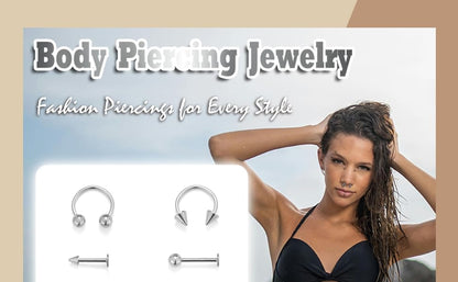 14G Colorful Surgical Steel Belly Button Rings for Women