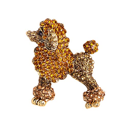 HETICA Animal Brooch for Women, Funny and Cute Flower Brooch Safety Pins Clothing Backpack Hat Decoration Enamel Pins Fashion Women Brooches and Pins Jewelry - style: Poodle