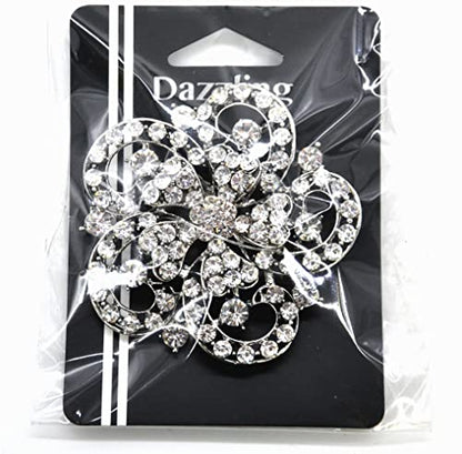 Belagio Enterprises 2 1/2-Inch Rhinestone Brooch | BW-171-182 - size: 2-1/2-Inch, style: BW-146