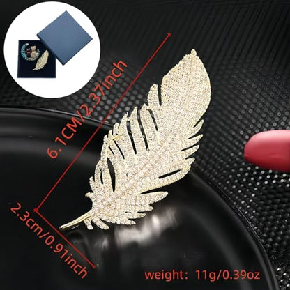 2pcs Rhinestone Brooch Pin for Women Dress Elegant Stylish Crystal Brooches Fashion Accessories Pins Lapel Boutonniere Ideas Wedding Christmas Birthday Jewelry Easter Gift - color: 04 Blue/Gold
