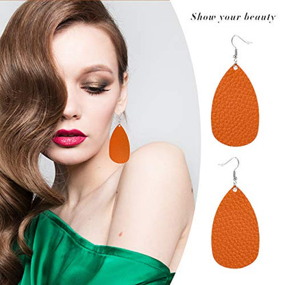 18-32 Pairs Tassel Earrings Set with Colorful Tassel Long Layered Dangle Hoop Tiered Thread Earrings Set for Women Jewelry Fashion and Valentine Birthday Party Gift - style: 30 Pairs Teardrop Earrings