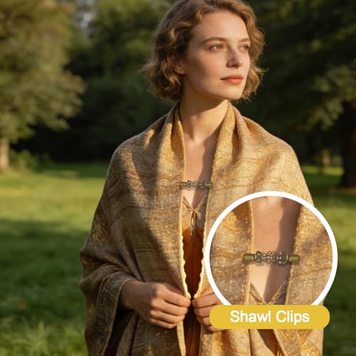 Cinch Clip 4 Pcs Sweater Clips for Cardigans | Vintage Style