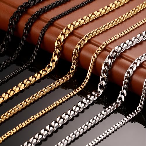 1 pcs Hand Chain Bracelet Rope Stack Bracelets Bangles 3 MM Stainless Steel Jewelry for Men Women - color: Gold, size: 7 MM