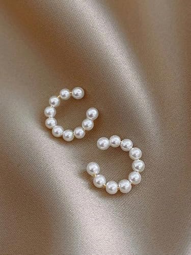 Ear Cuffs for Women – Clip On Cartilage Hoop Earrings – Huggie Hoop Earrings Jewelry Gifts - color: G