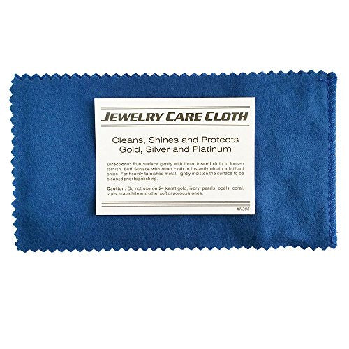 Duhaas® Exclusive Blue & Yellow Polishing Cloth – 8x4” Dual-Sided Tarnish Remover & Shine Restorer | Anti-Tarnish Jewelry Cleaning Cloth for Silver, Gold, Platinum, Brass, Coins & Collectibles