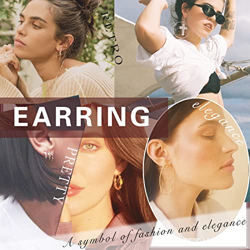 Vintage Crystal Ear Cuff Earrings Chunky Ear Cuff Hoop Earring Wide Gold Ear Cuff Earrings Rhinestone Cartilage Non Piercing Earrings Jewelry for Women