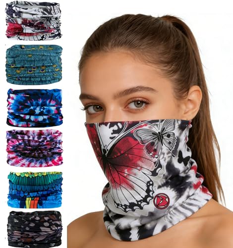 KINGREE KINREE 6PCS Outdoor Magic Scarf, Elastic Headbands, Headscarves, Headwear, Mask - color: Swing