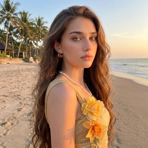 Chunky Hoop Earrings for Women, Tortoise Shell Leopard Hoops | Tortoise Shell Pattern; 18K Gold Plated Finish; 925 Silver Posts; Lightweight Statement Style - color: QIHP-18-Brown