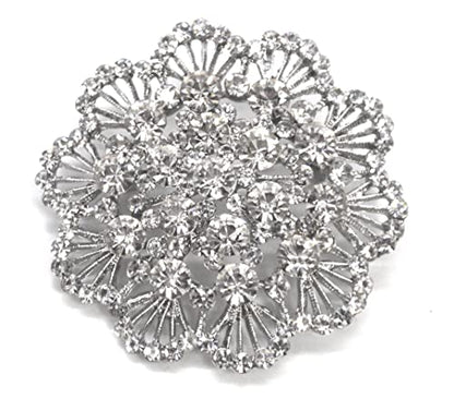 Belagio Enterprises 2 1/2-Inch Rhinestone Brooch | BW-171-182 - size: 2-1/2-Inch, style: BW-135