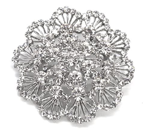 Belagio Enterprises 2 1/2-Inch Rhinestone Brooch | BW-171-182 - size: 2-1/2-Inch, style: BW-135
