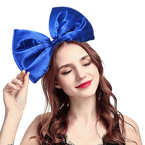 ZTL Women Huge Bow Headband Hairband Hair Hoop Accessories Party Props - color: Blue